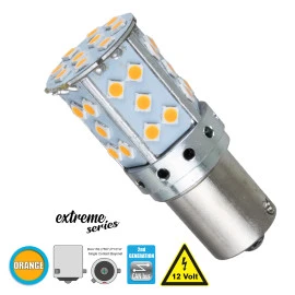 GloboStar® 81241 BAU15S 7507 PY21W 2nd Gen CanBus Extreme Series LED 35 SMD 3030 17W 2040lm 360° DC 12V IP20 Πορτοκαλί GloboStar® 81241 BAU15S 7507 PY21W 2nd Gen CanBus Extreme Series LED 35 SMD 3030 17W 2040lm 360° DC 12V IP20 Πορτοκαλί