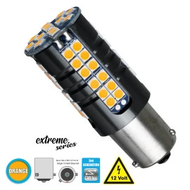 GloboStar® 81253 BAU15S 7507 PY21W 3rd Gen CanBus Extreme Series LED 66 SMD 3030 15W 1800lm 360° DC 12V IP20 Πορτοκαλί GloboStar® 81253 BAU15S 7507 PY21W 3rd Gen CanBus Extreme Series LED 66 SMD 3030 15W 1800lm 360° DC 12V IP20 Πορτοκαλί