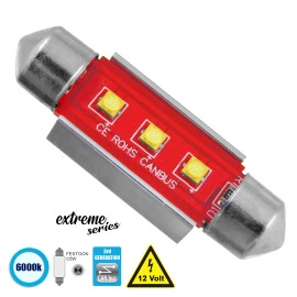 GloboStar® 81326 Λάμπα Αυτοκίνητου 39mm FESTOON - C5W 3rd Gen CanBus Extreme Series LED 3 CREE XBD 7.5W 1058lm 120° DC 12V IP20 6000K GloboStar® 81326 Λάμπα Αυτοκίνητου 39mm FESTOON - C5W 3rd Gen CanBus Extreme Series LED 3 CREE XBD 7.5W 1058lm 120° DC 12V IP20 6000K