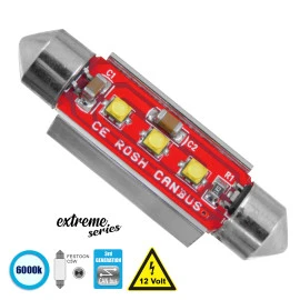 GloboStar® 81327 Λάμπα Αυτοκίνητου 42mm FESTOON - C5W 3rd Gen CanBus Extreme Series LED 3 CREE XBD 7.5W 1058lm 120° DC 12V IP20 6000K GloboStar® 81327 Λάμπα Αυτοκίνητου 42mm FESTOON - C5W 3rd Gen CanBus Extreme Series LED 3 CREE XBD 7.5W 1058lm 120° DC 12V IP20 6000K
