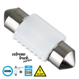 GloboStar® 81332 Λάμπα Αυτοκινήτου & Φορτηγού 31mm FESTOON - C5W 3rd Generation Can-Bus Extreme Truck Series LED 2 SMD 3030 3W 450lm 120° DC 12-24V IP20 Ψυχρό Λευκό 6000K GloboStar® 81332 Λάμπα Αυτοκινήτου & Φορτηγού 31mm FESTOON - C5W 3rd Generation Can-Bus Extreme Truck Series LED 2 SMD 3030 3W 450lm 120° DC 12-24V IP20 Ψυχρό Λευκό 6000K