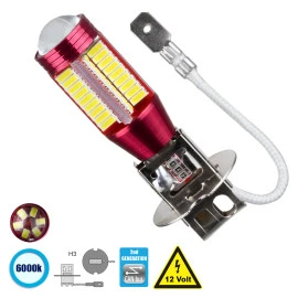 GloboStar® 81423 Λάμπα Αυτοκίνητου H3 2nd Generation Can-Bus Series LED 78 SMD 3014 9W 1350lm 360° DC 12V IP20 Ψυχρό Λευκό 6000K GloboStar® 81423 Λάμπα Αυτοκίνητου H3 2nd Generation Can-Bus Series LED 78 SMD 3014 9W 1350lm 360° DC 12V IP20 Ψυχρό Λευκό 6000K