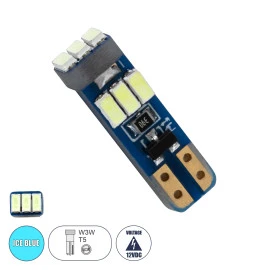 GloboStar® 81473 Λάμπα Αυτοκινήτου LED T5 9xSMD3014 0.25W 25lm 360° DC 12-16V IP20 Μ0.5 x Π0.4 x Υ1.8cm Ice Blue GloboStar® 81473 Λάμπα Αυτοκινήτου LED T5 9xSMD3014 0.25W 25lm 360° DC 12-16V IP20 Μ0.5 x Π0.4 x Υ1.8cm Ice Blue