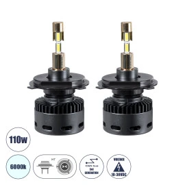 GloboStar® 81504 H4 X10 360° Line KIT Βασικού Φωτισμού Αυτοκινήτου & Φορτηγού 3nd Generation Can-Bus Series LED CREE CXB 110W 22000lm DC 10-30V Αδιάβροχο IP66 Ψυχρό Λευκό 6000K GloboStar® 81504 H4 X10 360° Line KIT Βασικού Φωτισμού Αυτοκινήτου & Φορτηγού 3nd Generation Can-Bus Series LED CREE CXB 110W 22000lm DC 10-30V Αδιάβροχο IP66 Ψυχρό Λευκό 6000K