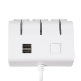 GloboStar® 81807 Πολύπριζο - Φορτιστής Αυτοκινήτου 2 x USB 3.1A & 3 x Θύρες Αναπτήρα Αυτοκινήτου DC 12-24V Max 60W Μαύρο Λευκό GloboStar® 81807 Πολύπριζο - Φορτιστής Αυτοκινήτου 2 x USB 3.1A & 3 x Θύρες Αναπτήρα Αυτοκινήτου DC 12-24V Max 60W Μαύρο Λευκό