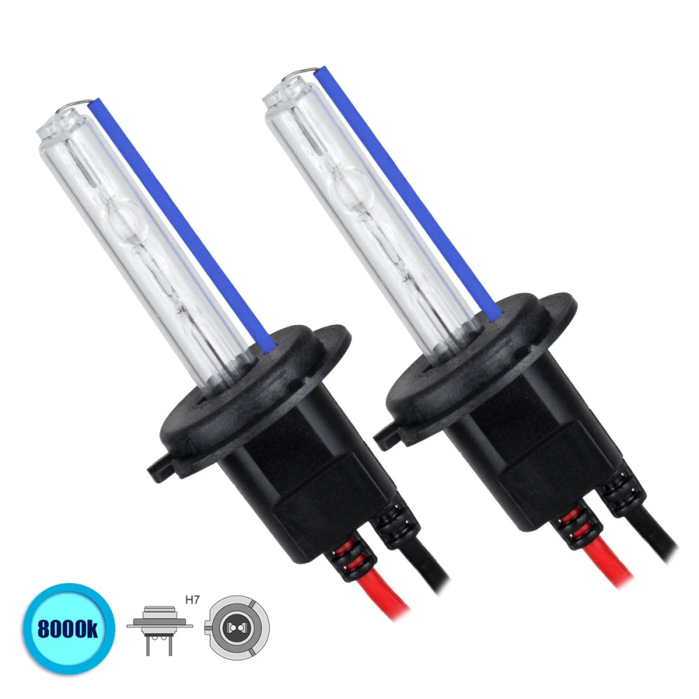 GloboStar® 84014 H7 ΣΕΤ 2 x Λάμπες Βασικού Φωτισμού Αυτοκινήτου & Μοτοσυκλέτας Xenon HID 70W 6400lm IP20 Ψυχρό Λευκό 8000K GloboStar® 84014 H7 ΣΕΤ 2 x Λάμπες Βασικού Φωτισμού Αυτοκινήτου & Μοτοσυκλέτας Xenon HID 70W 6400lm IP20 Ψυχρό Λευκό 8000K