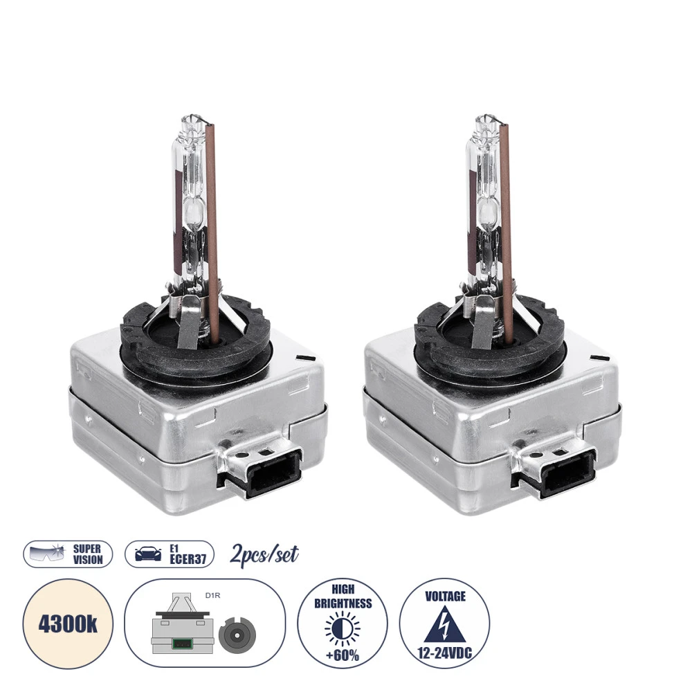 GloboStar® 84023 Λάμπες Αυτοκινήτου HID Xenon D1R Super Vision High Brightness +60% E1 ECER37 360° DC 12-24V IP20 Μ4 x Π5 x Υ8cm 4300K- Σετ 2 Τεμαχίων GloboStar® 84023 Λάμπες Αυτοκινήτου HID Xenon D1R Super Vision High Brightness +60% E1 ECER37 360° DC 12-24V IP20 Μ4 x Π5 x Υ8cm 4300K- Σετ 2 Τεμαχίων