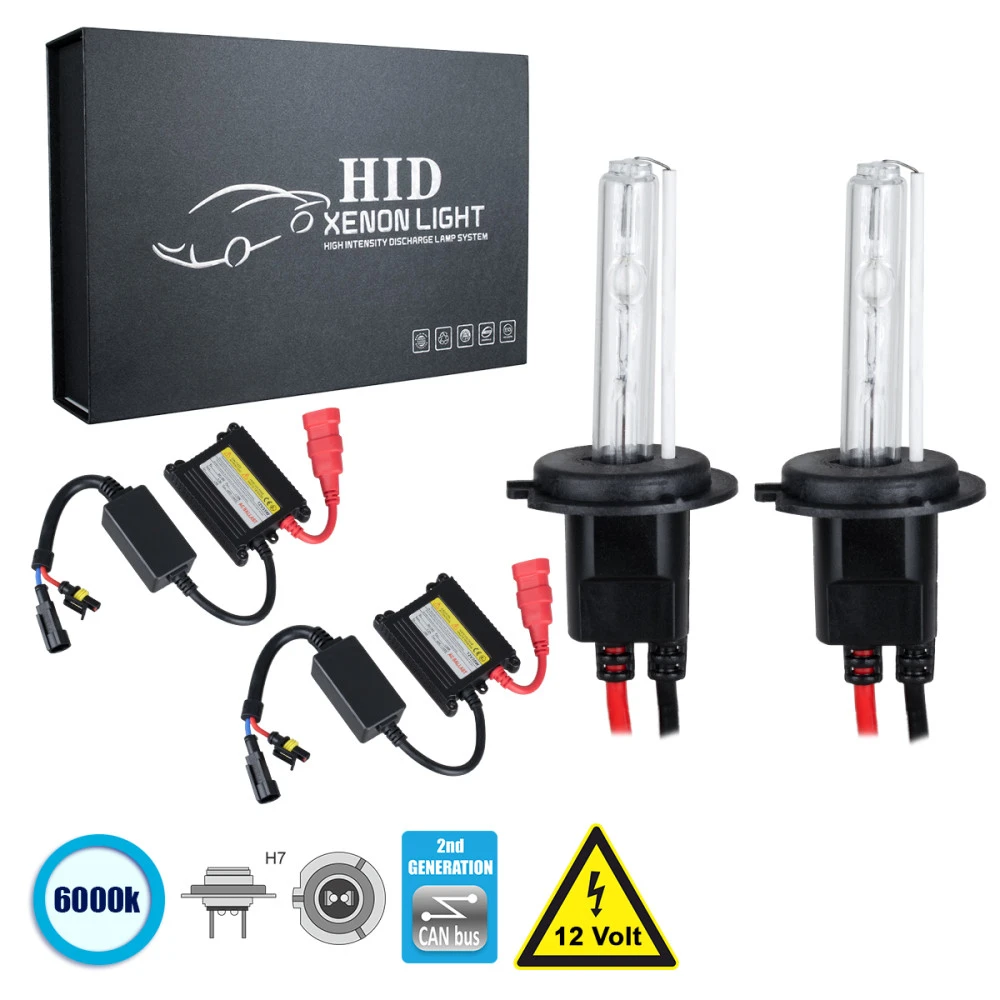 GloboStar H7 CB Line KIT Βασικού Φωτισμού Αυτοκινήτου & Μοτοσυκλέτας 2nd Gen CanBus Series XENON 70W 6400lm DC 9-16V Αδιάβροχο IP65 Ψυχρό Λευκό 6000K GloboStar H7 CB Line KIT Βασικού Φωτισμού Αυτοκινήτου & Μοτοσυκλέτας 2nd Gen CanBus Series XENON 70W 6400lm DC 9-16V Αδιάβροχο IP65 Ψυχρό Λευκό 6000K