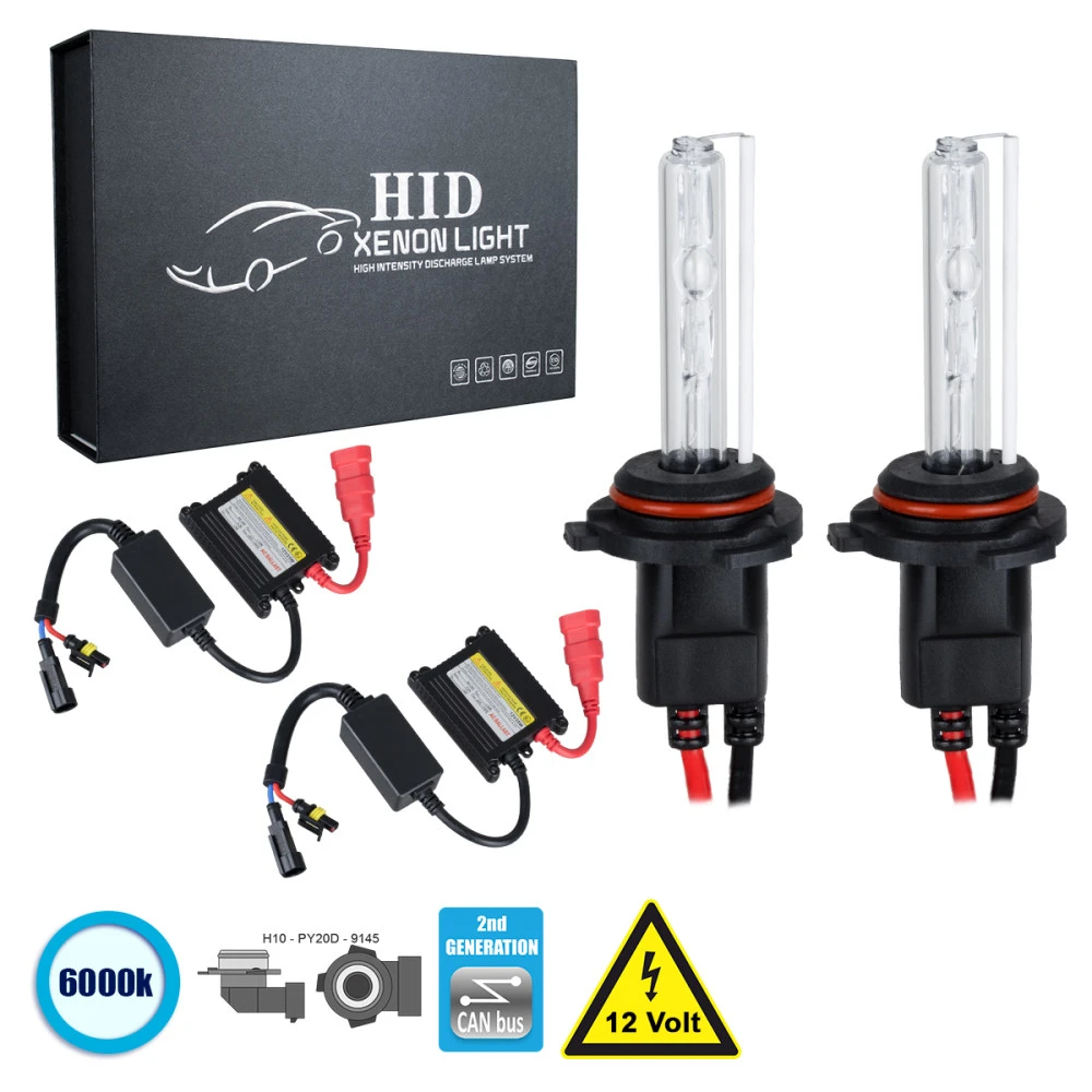 GloboStar H10 CB Line KIT Βασικού Φωτισμού Αυτοκινήτου & Μοτοσυκλέτας 2nd Gen CanBus Series XENON 70W 6400lm DC 9-16V Αδιάβροχο IP65 Ψυχρό Λευκό 6000K GloboStar H10 CB Line KIT Βασικού Φωτισμού Αυτοκινήτου & Μοτοσυκλέτας 2nd Gen CanBus Series XENON 70W 6400lm DC 9-16V Αδιάβροχο IP65 Ψυχρό Λευκό 6000K