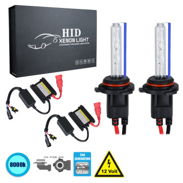 GloboStar H10 CB Line KIT Βασικού Φωτισμού Αυτοκινήτου & Μοτοσυκλέτας 2nd Gen CanBus Series XENON 70W 6400lm DC 9-16V Αδιάβροχο IP65 Ψυχρό Λευκό 8000K