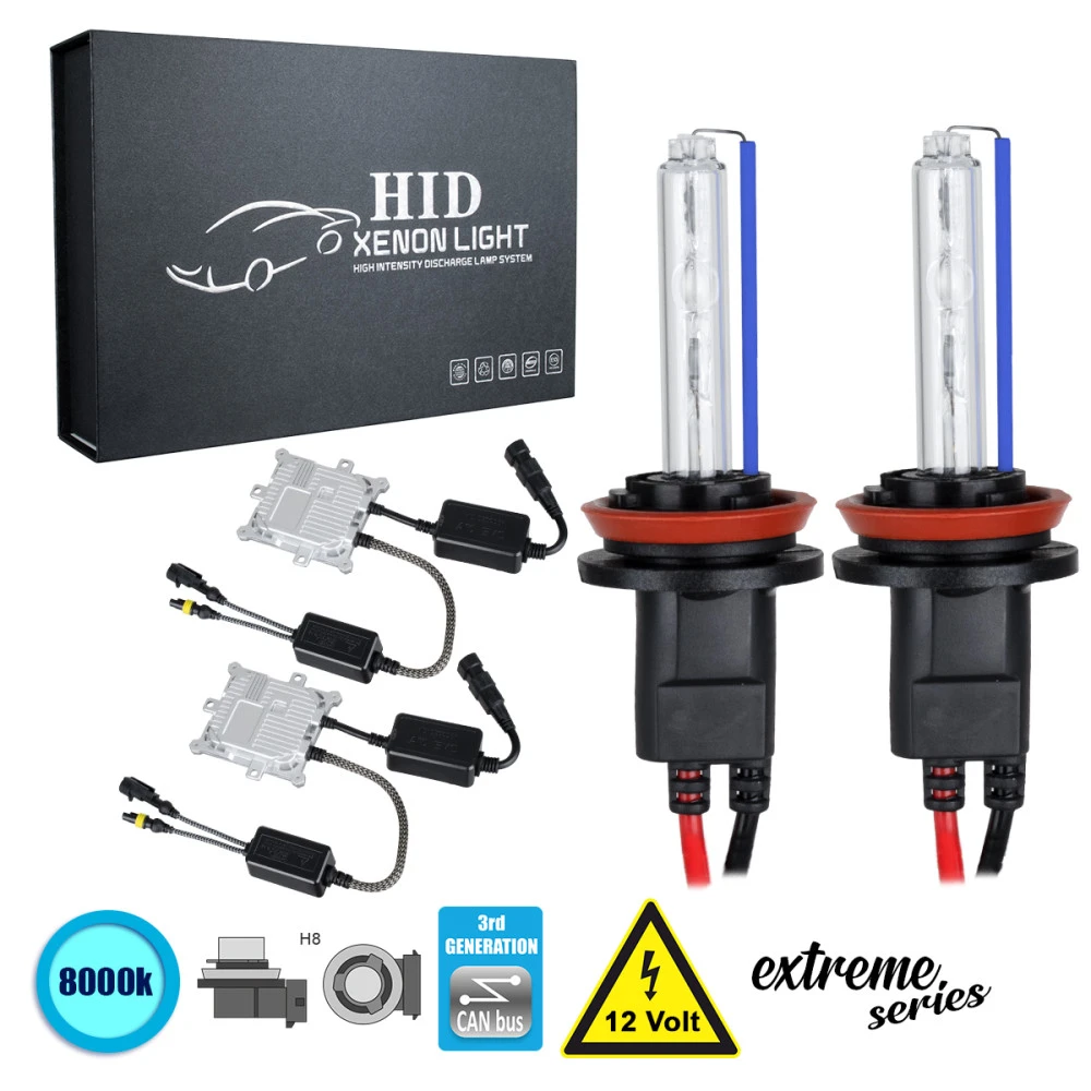 GloboStar® 84159 H8 XCB Line KIT Βασικού Φωτισμού Αυτοκινήτου & Μοτοσυκλέτας 3rd Generation Can-Bus Extreme Series XENON 110W 10350lm DC 9-16V Αδιάβροχο IP65 Ψυχρό Λευκό 8000K GloboStar® 84159 H8 XCB Line KIT Βασικού Φωτισμού Αυτοκινήτου & Μοτοσυκλέτας 3rd Generation Can-Bus Extreme Series XENON 110W 10350lm DC 9-16V Αδιάβροχο IP65 Ψυχρό Λευκό 8000K