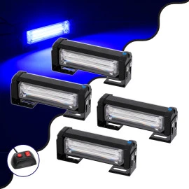 GloboStar® 85032 PRO Series ΣΕΤ 4 x Μπάρες Σήμανσης Οχήματος Αστυνομίας με 13 Προγραμμάτων Φωτισμού STROBE LED CREE CXB COB 36W DC 10-30V Αδιάβροχο IP65 Μπλε GloboStar® 85032 PRO Series ΣΕΤ 4 x Μπάρες Σήμανσης Οχήματος Αστυνομίας με 13 Προγραμμάτων Φωτισμού STROBE LED CREE CXB COB 36W DC 10-30V Αδιάβροχο IP65 Μπλε