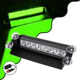 GloboStar® 85107 PRO Series Μπάρα Σήμανσης με Βεντούζες Στήριξης για Παρμπρίζ Οχήματος Security - Ασφαλείας με 9 Προγραμμάτων Φωτισμού STROBE LED SMD 8W DC 10-30V IP20 Πράσινο GloboStar® 85107 PRO Series Μπάρα Σήμανσης με Βεντούζες Στήριξης για Παρμπρίζ Οχήματος Security - Ασφαλείας με 9 Προγραμμάτων Φωτισμού STROBE LED SMD 8W DC 10-30V IP20 Πράσινο