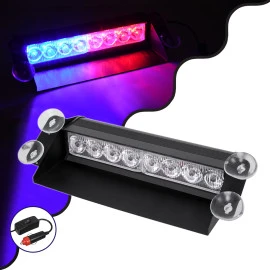 GloboStar® 85111 PRO Series Μπάρα Σήμανσης με Βεντούζες Στήριξης για Παρμπρίζ Οχήματος Αστυνομίας με 9 Προγραμμάτων Φωτισμού STROBE LED SMD 8W DC 10-30V IP20 Μπλε & Κόκκινο GloboStar® 85111 PRO Series Μπάρα Σήμανσης με Βεντούζες Στήριξης για Παρμπρίζ Οχήματος Αστυνομίας με 9 Προγραμμάτων Φωτισμού STROBE LED SMD 8W DC 10-30V IP20 Μπλε & Κόκκινο