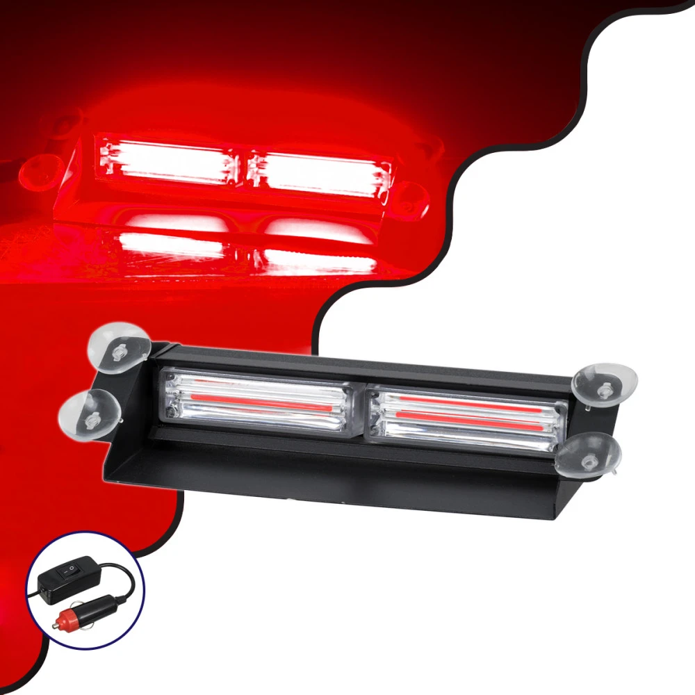 GloboStar® 85112 PRO Series Μπάρα Σήμανσης με Βεντούζες Στήριξης για Παρμπρίζ Οχήματος Πυροσβεστικής με 13 Προγραμμάτων Φωτισμού STROBE LED CREE CXB COB 18W DC 10-30V IP20 Κόκκινο GloboStar® 85112 PRO Series Μπάρα Σήμανσης με Βεντούζες Στήριξης για Παρμπρίζ Οχήματος Πυροσβεστικής με 13 Προγραμμάτων Φωτισμού STROBE LED CREE CXB COB 18W DC 10-30V IP20 Κόκκινο