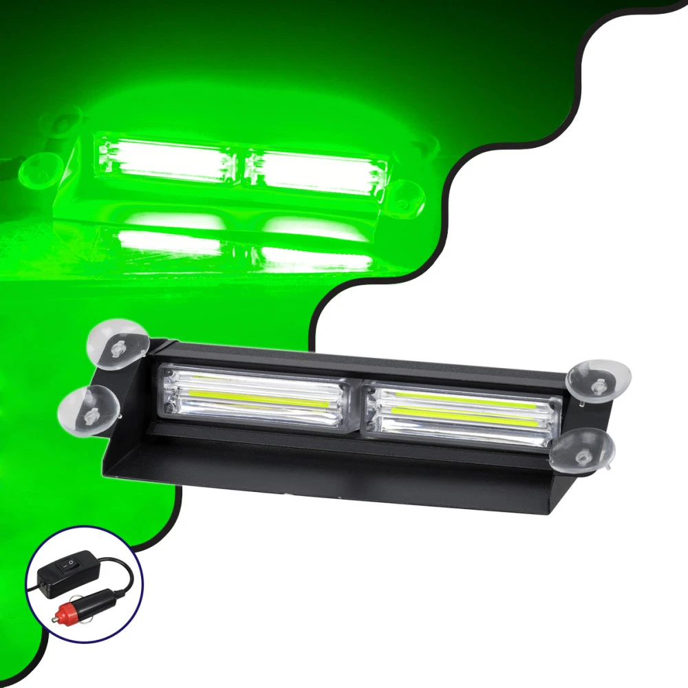GloboStar® 85113 PRO Series Μπάρα Σήμανσης με Βεντούζες για Παρμπρίζ Οχήματος Security - Ασφαλείας με 13 Προγραμμάτων Φωτισμού STROBE LED CREE CXB COB 18W DC 10-30V IP20 Πράσινο GloboStar® 85113 PRO Series Μπάρα Σήμανσης με Βεντούζες για Παρμπρίζ Οχήματος Security - Ασφαλείας με 13 Προγραμμάτων Φωτισμού STROBE LED CREE CXB COB 18W DC 10-30V IP20 Πράσινο
