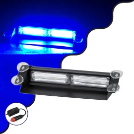 GloboStar® 85114 PRO Series Μπάρα Σήμανσης με Βεντούζες για Παρμπρίζ Οχήματος Αστυνομίας με 13 Προγραμμάτων Φωτισμού STROBE LED CREE CXB COB 18W DC 10-30V IP20 Μπλε GloboStar® 85114 PRO Series Μπάρα Σήμανσης με Βεντούζες για Παρμπρίζ Οχήματος Αστυνομίας με 13 Προγραμμάτων Φωτισμού STROBE LED CREE CXB COB 18W DC 10-30V IP20 Μπλε
