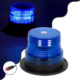 GloboStar® 85152 PRO Series Φάρος Σήμανσης Οχήματος Αστυνομίας  STROBE LED 10W DC 12-24V Αδιάβροχος IP65 Μπλε GloboStar® 85152 PRO Series Φάρος Σήμανσης Οχήματος Αστυνομίας  STROBE LED 10W DC 12-24V Αδιάβροχος IP65 Μπλε