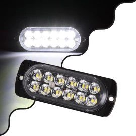 GloboStar® 85263 PRO Series Μπάρα Σήμανσης Οχήματος Ασθενοφόρου με Φωτισμού STROBE LED SMD 3030 12W DC 12-24V Αδιάβροχη IP65 Ψυχρό Λευκό 6000K GloboStar® 85263 PRO Series Μπάρα Σήμανσης Οχήματος Ασθενοφόρου με Φωτισμού STROBE LED SMD 3030 12W DC 12-24V Αδιάβροχη IP65 Ψυχρό Λευκό 6000K