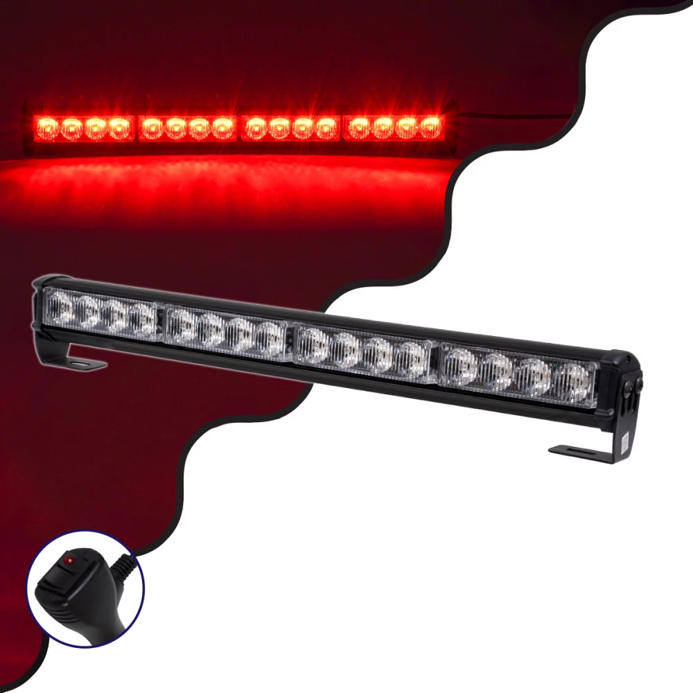 GloboStar® 85272 PRO Series Μπάρα Σήμανσης Οχήματος Πυροσβεστικής 16 Προγραμμάτων Φωτισμού STROBE LED SMD 3030 32W DC 10-30V Αδιάβροχη IP66 Κόκκινο GloboStar® 85272 PRO Series Μπάρα Σήμανσης Οχήματος Πυροσβεστικής 16 Προγραμμάτων Φωτισμού STROBE LED SMD 3030 32W DC 10-30V Αδιάβροχη IP66 Κόκκινο