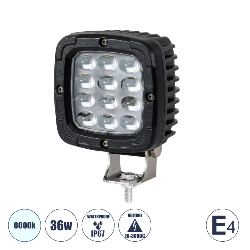 GloboStar® 85428 - Φώτα εργασίας για οχήματα και περονοφόρα - κλάρκ LED 36W DC 10-30V Αδιάβροχο IP67 Ψυχρό Λευκό 6000K GloboStar® 85428 - Φώτα εργασίας για οχήματα και περονοφόρα - κλάρκ LED 36W DC 10-30V Αδιάβροχο IP67 Ψυχρό Λευκό 6000K