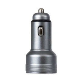 GloboStar® 85434 Φορτιστής Αναπτήρα Αυτοκινήτου Γρήγορης Φόρτισης PD 36W 6A με 1 Θύρα USB και 1 Θύρα Type-C Ασημί Νίκελ GloboStar® 85434 Φορτιστής Αναπτήρα Αυτοκινήτου Γρήγορης Φόρτισης PD 36W 6A με 1 Θύρα USB και 1 Θύρα Type-C Ασημί Νίκελ