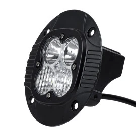 GloboStar® 85444 PRO Series Χωνευτός προβολέας εργασίας - φώτα ημέρας - Working Light - DRL για αυτοκίνητα & φορτηγά LED CREE XBD 20W 2000lm DC 10-30V αδιάβροχο IP65 ψυχρό λευκό 6000K & RGB GloboStar® 85444 PRO Series Χωνευτός προβολέας εργασίας - φώτα ημέρας - Working Light - DRL για αυτοκίνητα & φορτηγά LED CREE XBD 20W 2000lm DC 10-30V αδιάβροχο IP65 ψυχρό λευκό 6000K & RGB