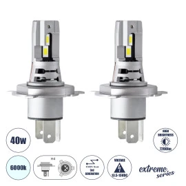 GloboStar® 85648 7S H4 KIT βασικού φωτισμού αυτοκινήτου & μοτοσυκλέτας 3rd Generation Can-Bus Extreme Series LED 7035 SMD 40W 7200lm DC 13.5-15V αδιάβροχο IP68 Ψυχρό Λευκό 6000K GloboStar® 85648 7S H4 KIT βασικού φωτισμού αυτοκινήτου & μοτοσυκλέτας 3rd Generation Can-Bus Extreme Series LED 7035 SMD 40W 7200lm DC 13.5-15V αδιάβροχο IP68 Ψυχρό Λευκό 6000K