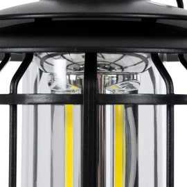 GloboStar® 85692 αυτόνομο επαναφορτιζόμενο φανάρι Camping LED 5W USB 2.0 με επαναφορτιζόμενη μπαταρία Dimmable - μαύρο με διάφανο γυαλί - θερμό λευκό 3000K  GloboStar® 85692 αυτόνομο επαναφορτιζόμενο φανάρι Camping LED 5W USB 2.0 με επαναφορτιζόμενη μπαταρία Dimmable - μαύρο με διάφανο γυαλί - θερμό λευκό 3000K
