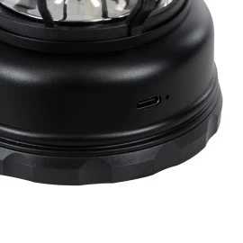 GloboStar® 85692 αυτόνομο επαναφορτιζόμενο φανάρι Camping LED 5W USB 2.0 με επαναφορτιζόμενη μπαταρία Dimmable - μαύρο με διάφανο γυαλί - θερμό λευκό 3000K  GloboStar® 85692 αυτόνομο επαναφορτιζόμενο φανάρι Camping LED 5W USB 2.0 με επαναφορτιζόμενη μπαταρία Dimmable - μαύρο με διάφανο γυαλί - θερμό λευκό 3000K
