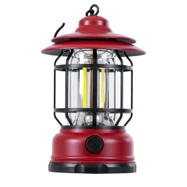 GloboStar® 85694 αυτόνομο επαναφορτιζόμενο φανάρι Camping LED 5W USB 2.0 με επαναφορτιζόμενη μπαταρία Dimmable - κόκκινο με διάφανο γυαλί - θερμό λευκό 3000K  GloboStar® 85694 αυτόνομο επαναφορτιζόμενο φανάρι Camping LED 5W USB 2.0 με επαναφορτιζόμενη μπαταρία Dimmable - κόκκινο με διάφανο γυαλί - θερμό λευκό 3000K