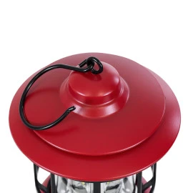 GloboStar® 85694 αυτόνομο επαναφορτιζόμενο φανάρι Camping LED 5W USB 2.0 με επαναφορτιζόμενη μπαταρία Dimmable - κόκκινο με διάφανο γυαλί - θερμό λευκό 3000K  GloboStar® 85694 αυτόνομο επαναφορτιζόμενο φανάρι Camping LED 5W USB 2.0 με επαναφορτιζόμενη μπαταρία Dimmable - κόκκινο με διάφανο γυαλί - θερμό λευκό 3000K