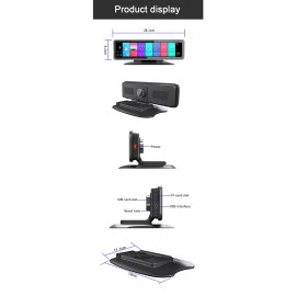 GloboStar® 86058 Καθρέπτης Αυτοκινήτου Android 9.0 360° με 4 Κάμερες 4G Sim Card Slot - WiFi - GPS Navigator - Bluetooth - RAM2GB+ROM32GB - FM Transmitter -  Νυχτερινή Όραση - με Parking Lines - Μαύρο GloboStar® 86058 Καθρέπτης Αυτοκινήτου Android 9.0 360° με 4 Κάμερες 4G Sim Card Slot - WiFi - GPS Navigator - Bluetooth - RAM2GB+ROM32GB - FM Transmitter -  Νυχτερινή Όραση - με Parking Lines - Μαύρο