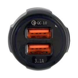 Globostar® 86080 Φορτιστής Αυτοκινήτου DC 12-24V με 2 Εξόδους USB DC 5V Max 3.1A & Quick Charger 3.0 Globostar® 86080 Φορτιστής Αυτοκινήτου DC 12-24V με 2 Εξόδους USB DC 5V Max 3.1A & Quick Charger 3.0