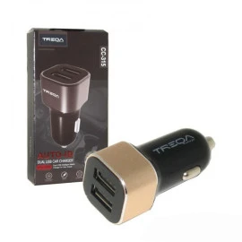 Φορτιστής αναπτήρα αυτοκινήτου Treqa CC-315 4.2A με 3 USB 1τμχ Φορτιστής αναπτήρα αυτοκινήτου Treqa CC-315 4.2A με 3 USB 1τμχ