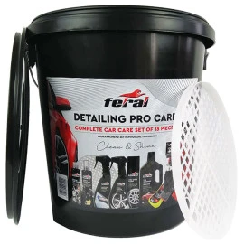 Σετ περιποίησης Feral Detailing Pro με κουβά 18lt 12 τεμάχια Σετ περιποίησης Feral Detailing Pro με κουβά 18lt 12 τεμάχια
