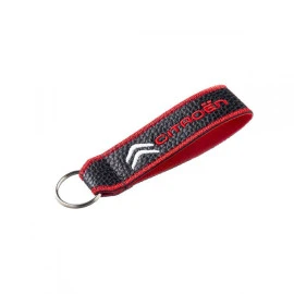 Μπρελόκ κλειδιών τεχνόδερμα κεντητό δύο όψεων Citroen Μπρελόκ κλειδιών τεχνόδερμα κεντητό δύο όψεων Citroen