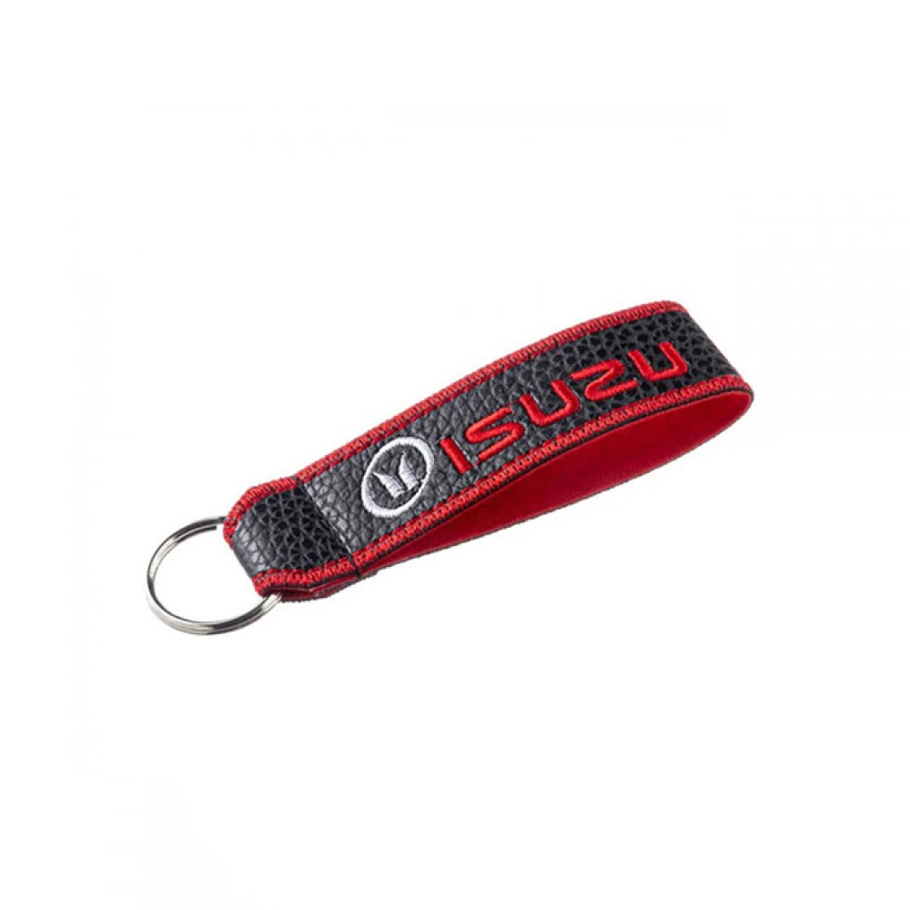 Μπρελόκ κλειδιών τεχνόδερμα κεντητό δύο όψεων Isuzu Μπρελόκ κλειδιών τεχνόδερμα κεντητό δύο όψεων Isuzu