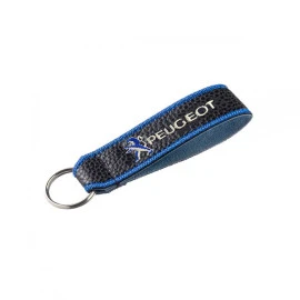 Μπρελόκ κλειδιών τεχνόδερμα κεντητό δύο όψεων Peugeot Μπρελόκ κλειδιών τεχνόδερμα κεντητό δύο όψεων Peugeot