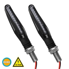 GloboStar® 81753 ΣΕΤ 2 x Φλάς Μοτοσυκλέτας Universal Line LED SMD 5050 5W DC 12V Πορτοκαλί Αδιάβροχα IP65 GloboStar® 81753 ΣΕΤ 2 x Φλάς Μοτοσυκλέτας Universal Line LED SMD 5050 5W DC 12V Πορτοκαλί Αδιάβροχα IP65