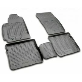 Λαστιχένια μαύρα πατάκια Element 3D για BMW 5 Series F10 (2009 - 2013) 4τμχ