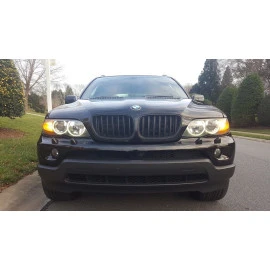 Καρδιές μάσκας για BMW X5 E53 (2003-2007) μαύρες - 2τμχ Καρδιές μάσκας για BMW X5 E53 (2003-2007) μαύρες - 2τμχ