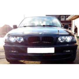 Μάσκα για BMW E46 sedan / combi (1998-2001) και compact (2001-2005) - μαύρη Piano Design - 2τμχ Μάσκα για BMW E46 sedan / combi (1998-2001) και compact (2001-2005) - μαύρη Piano Design - 2τμχ