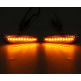 Led φλας φτερού για BMW E46 (2001-2005) / E60 / E90 - χρωμίου με τρεχούμενο φλας - σετ 2τμχ Led φλας φτερού για BMW E46 (2001-2005) / E60 / E90 - χρωμίου με τρεχούμενο φλας - σετ 2τμχ