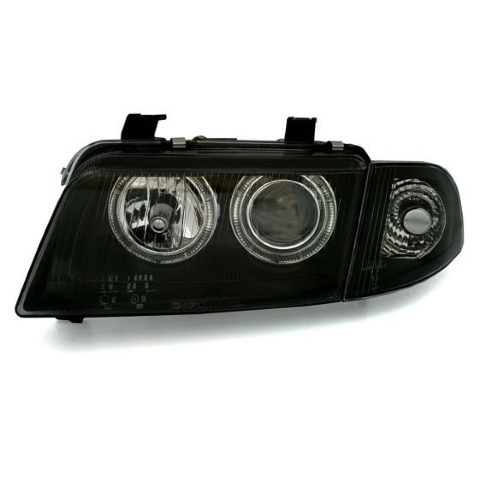 Φανάρια εμπρός angel eyes για Audi A4 (1995-1998) - μαύρα , χωρίς λάμπες (Η7) - σετ 2τμχ. Φανάρια εμπρός angel eyes για Audi A4 (1995-1998) - μαύρα , χωρίς λάμπες (Η7) - σετ 2τμχ.