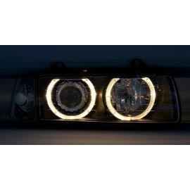 Φανάρια εμπρός angel eyes για Bmw E36 (1991-2000) 2d coupe - μαύρα , χωρίς λάμπες (Η7/H7) - σετ 2τμχ. Φανάρια εμπρός angel eyes για Bmw E36 (1991-2000) 2d coupe - μαύρα , χωρίς λάμπες (Η7/H7) - σετ 2τμχ.