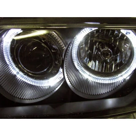 Φανάρια εμπρός angel eyes για Bmw E36 (1991-2000) 2d coupe - μαύρα , χωρίς λάμπες (Η7/H7) - σετ 2τμχ. Φανάρια εμπρός angel eyes για Bmw E36 (1991-2000) 2d coupe - μαύρα , χωρίς λάμπες (Η7/H7) - σετ 2τμχ.