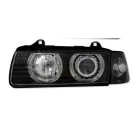 Φανάρια εμπρός angel eyes για Bmw E36 (1991-2000) 4d sedan - μαύρα , χωρίς λάμπες (Η7) - σετ 2τμχ. Φανάρια εμπρός angel eyes για Bmw E36 (1991-2000) 4d sedan - μαύρα , χωρίς λάμπες (Η7) - σετ 2τμχ.