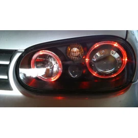 Φανάρια εμπρός angel eyes για Bmw E36 (1991-2000) 4d sedan - μαύρα , χωρίς λάμπες (Η7) - σετ 2τμχ. Φανάρια εμπρός angel eyes για Bmw E36 (1991-2000) 4d sedan - μαύρα , χωρίς λάμπες (Η7) - σετ 2τμχ.